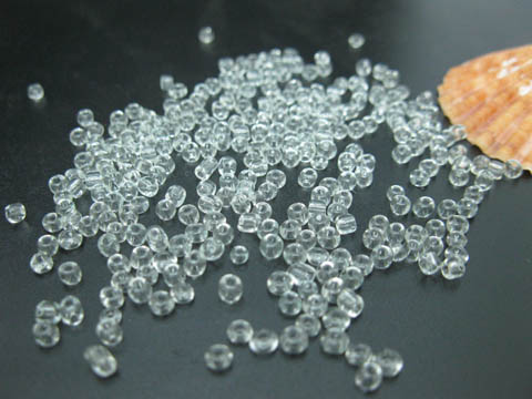 1Bag X 30000 Clear Glass Seed Beads 2mm - Click Image to Close